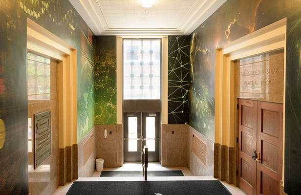 Physics building entrance